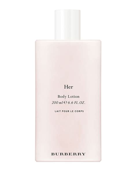 burberry her body lotion